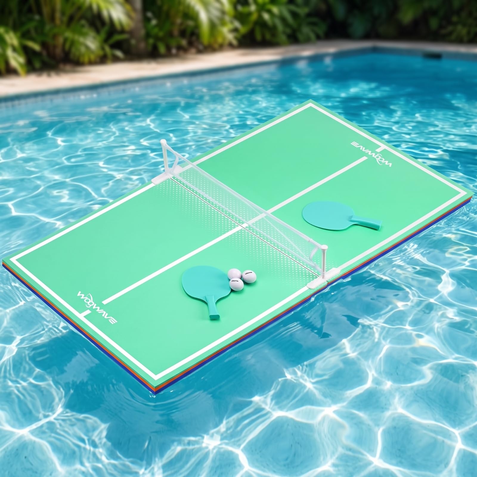 Qianly Tavolo Tennis da Tavolo Pong Pieghevole | Leggero, Stabile, Tavolo tennis da tavolo Pong con Rete, per Giardino, Bambini