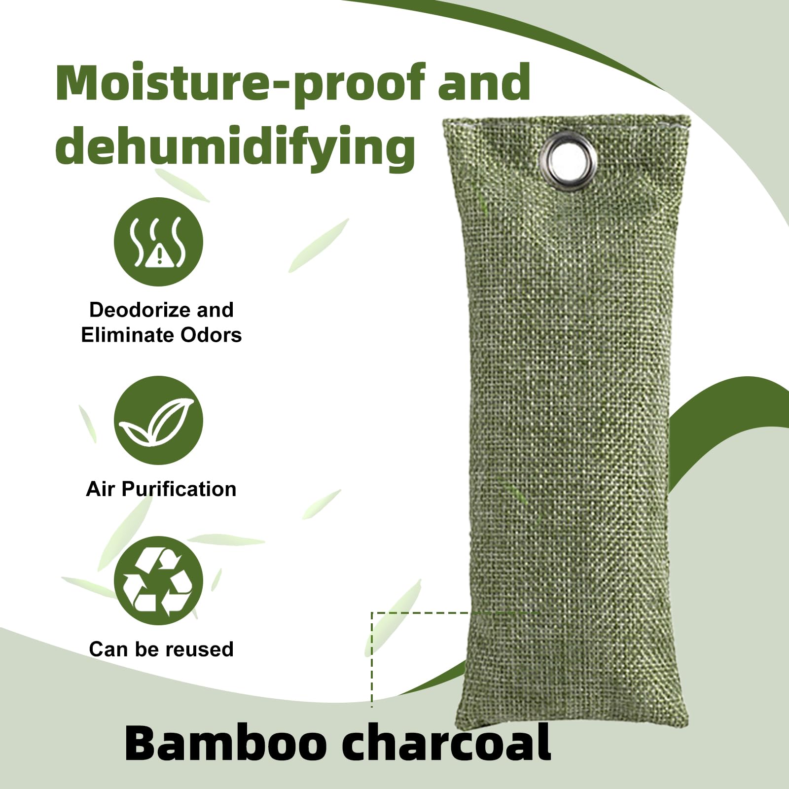 4 unidades de carbón activado granulado para zapatos, eliminador de olores, bolsa de limpieza de aire de carbón de bambú, bolsa de carbón activado, protección contra moho, adecuado para