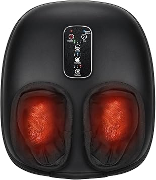 cotsoco Foot Massager Machine with Heat Shiatsu Foot Massager for Plantar Fasciitis Birthday Gifts for Women Men Mom Dad Deep Kneading Electric Massager Improve Blood Circulation Relax Size up to 13"
