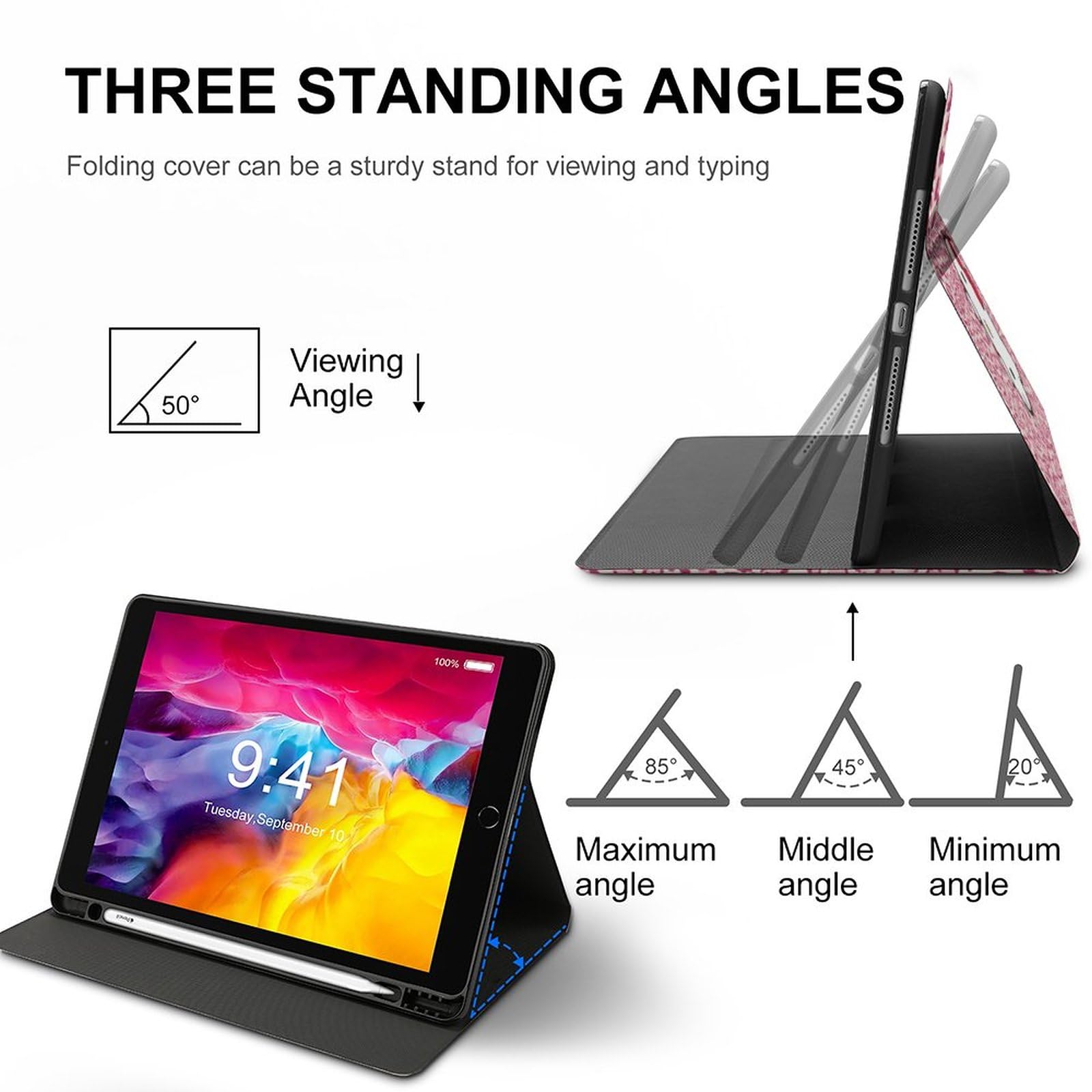 Amazon.co.jp: ハローキティ ピンクのヒョウ柄 iPad 9/8/7 ケース iPad