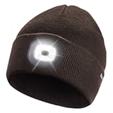 Etsfmoa Unisex Beanie with The Light Gifts for Men Dad Father USB Rechargeable Caps