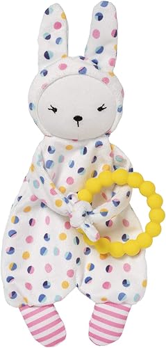 Miniatura 1 de Manhattan Toy Cherry Blossom Days Baby Bunny - Mini manta calmante con mordedor de silicona extraíble