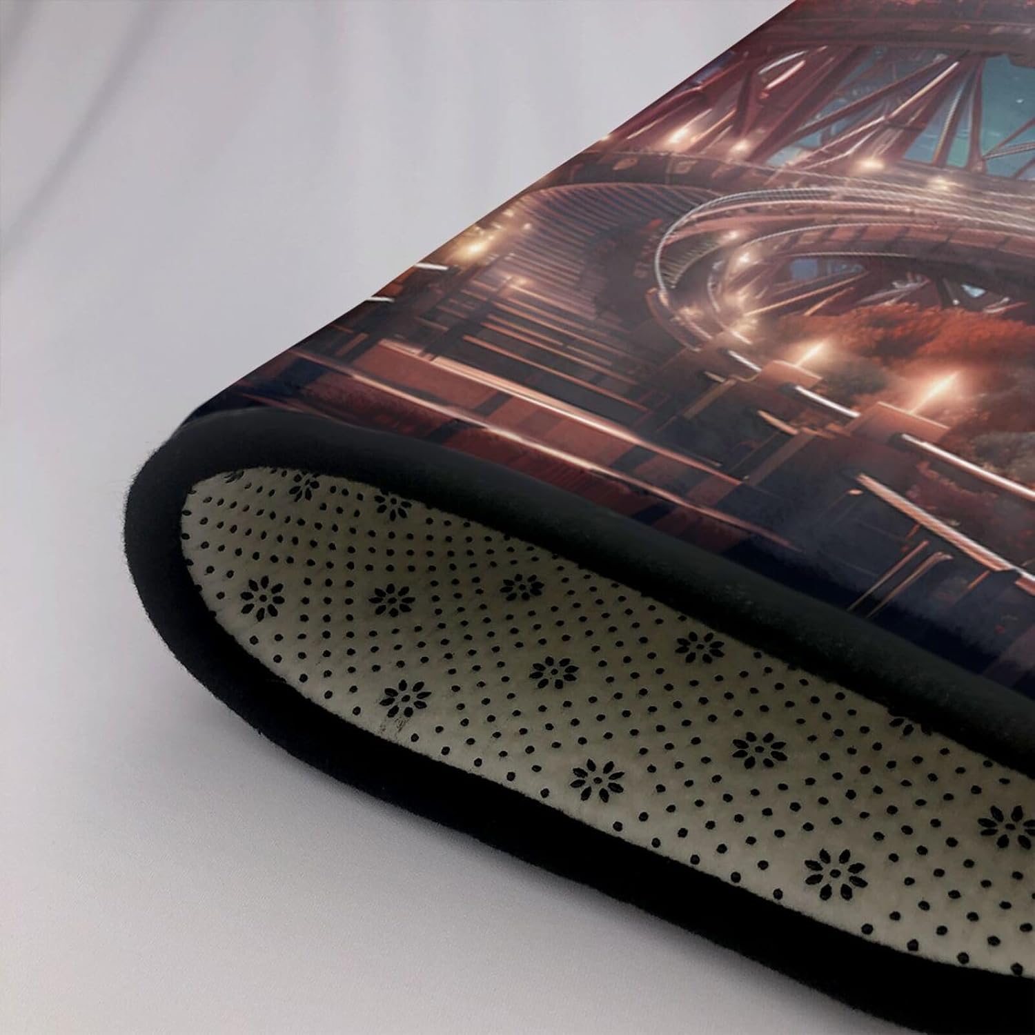 Starry Roller Coaster Printed Anti-Slip Floor mat Carpet Rug 72"x48" for Living Room Office Coffee Table Bed Balcony