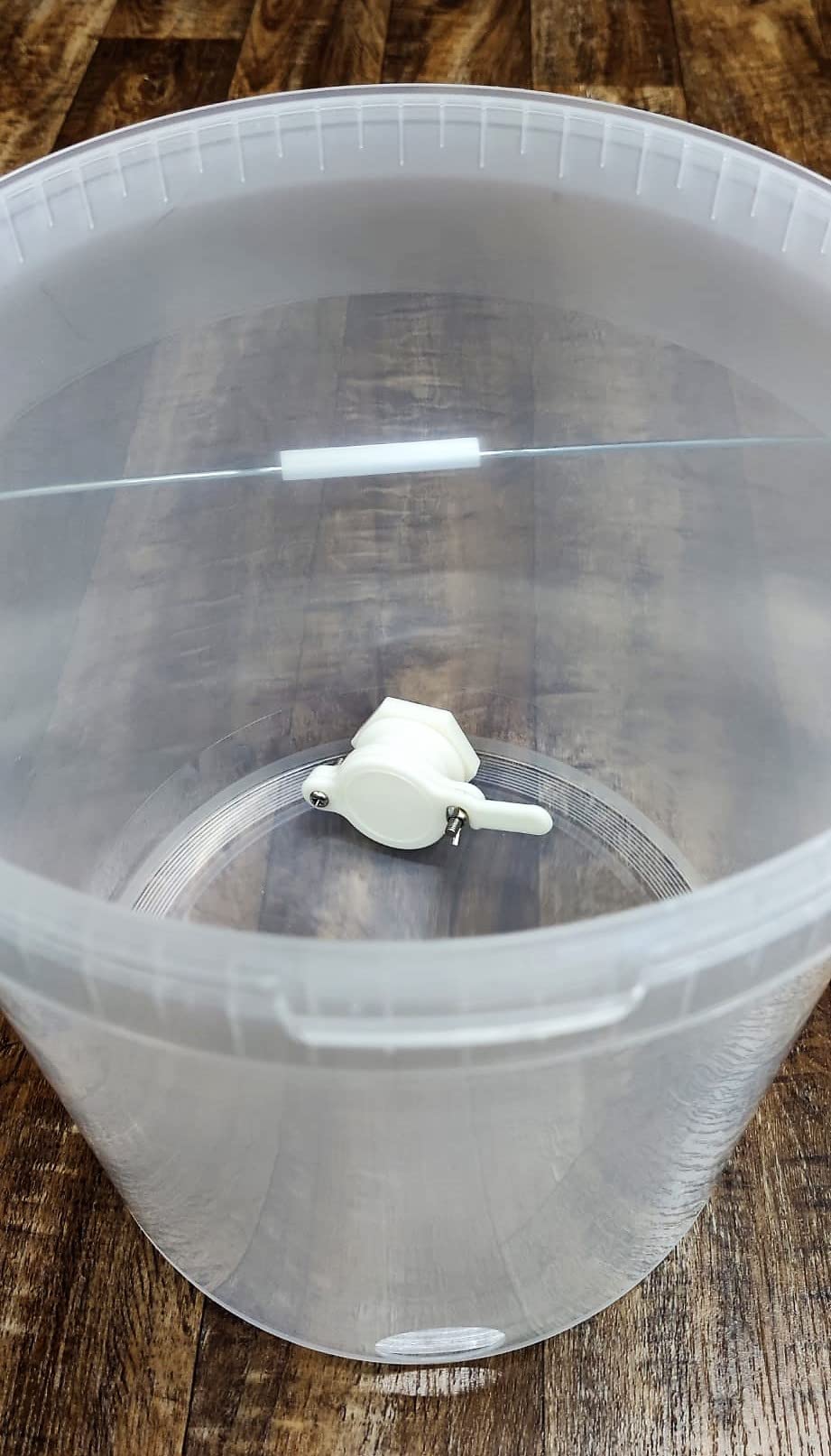 Abfülleimer / Honig Eimer 25kg mit Quetschhahn (Kunststoff Weiß)