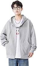 [THREEGUN] パーカー メンズ フード付き ジップパーカー アウター ゆったり トレーナー トップス スウェット 長袖 無地 秋服