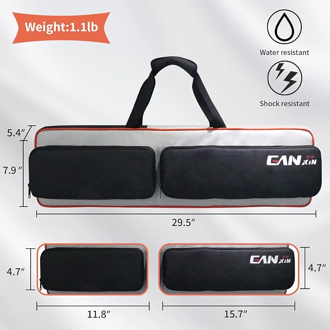 Reloj de carrera con trípode y bolsa LED grande miniatura 8