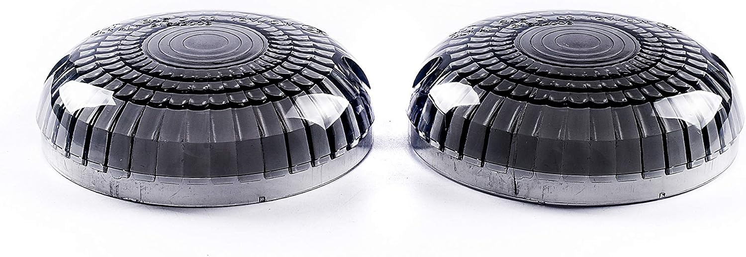 Fit for Yamaha 2005-2017 XVS650 V-Star/Custom/Classic/Silverado/Midnight Custom; 5VN-83312-20-00; Front Flasher Light Lamp Idicator Turn Signal Lens (Smoke)