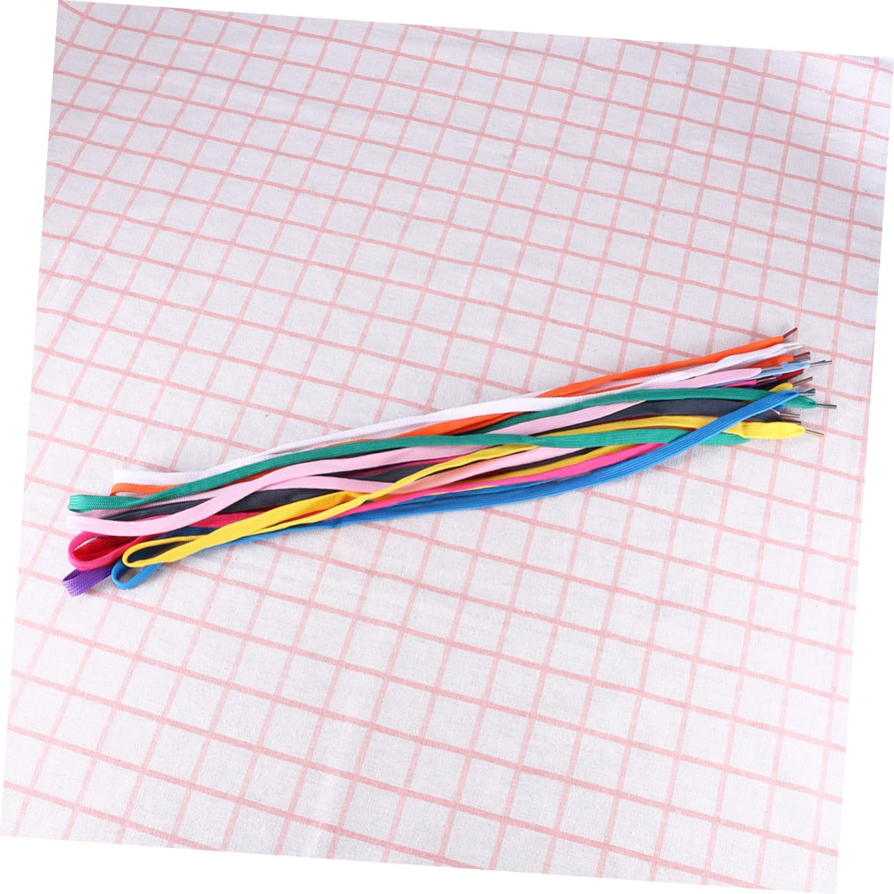 OUNONA Cordones de Zapatillas Planos Coloridos 12 Pares, Poliéster Nailon