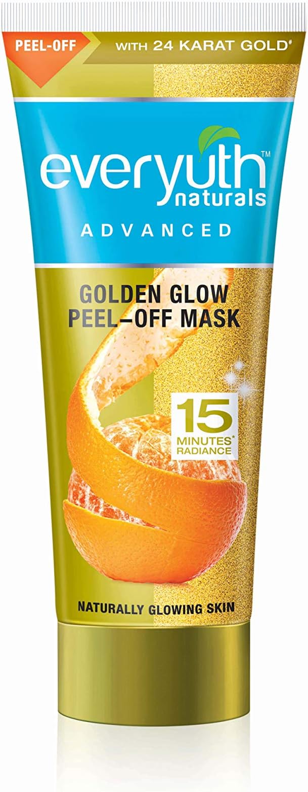 with 24 Karat Gold Golden Glow Peel-off Mask 50gm