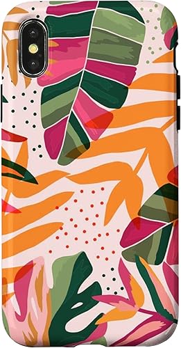 Miniatura 7 de Funda para iPhone 11 Pro Max con diseño botánico de Monstera de verano rosa