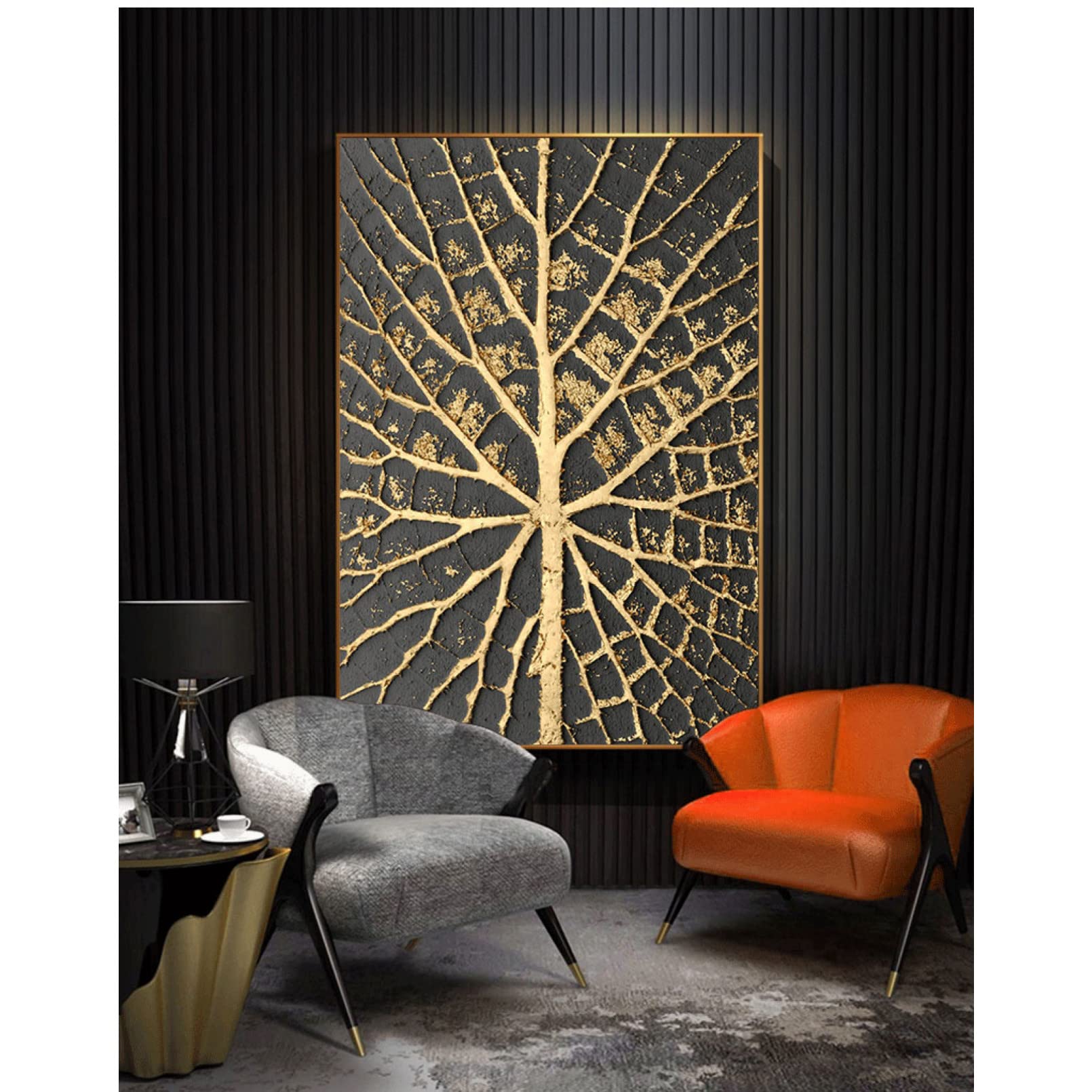 Póster de pintura de pared tipo lienzo abstracto de árbol para decorar tu casa con elegancia