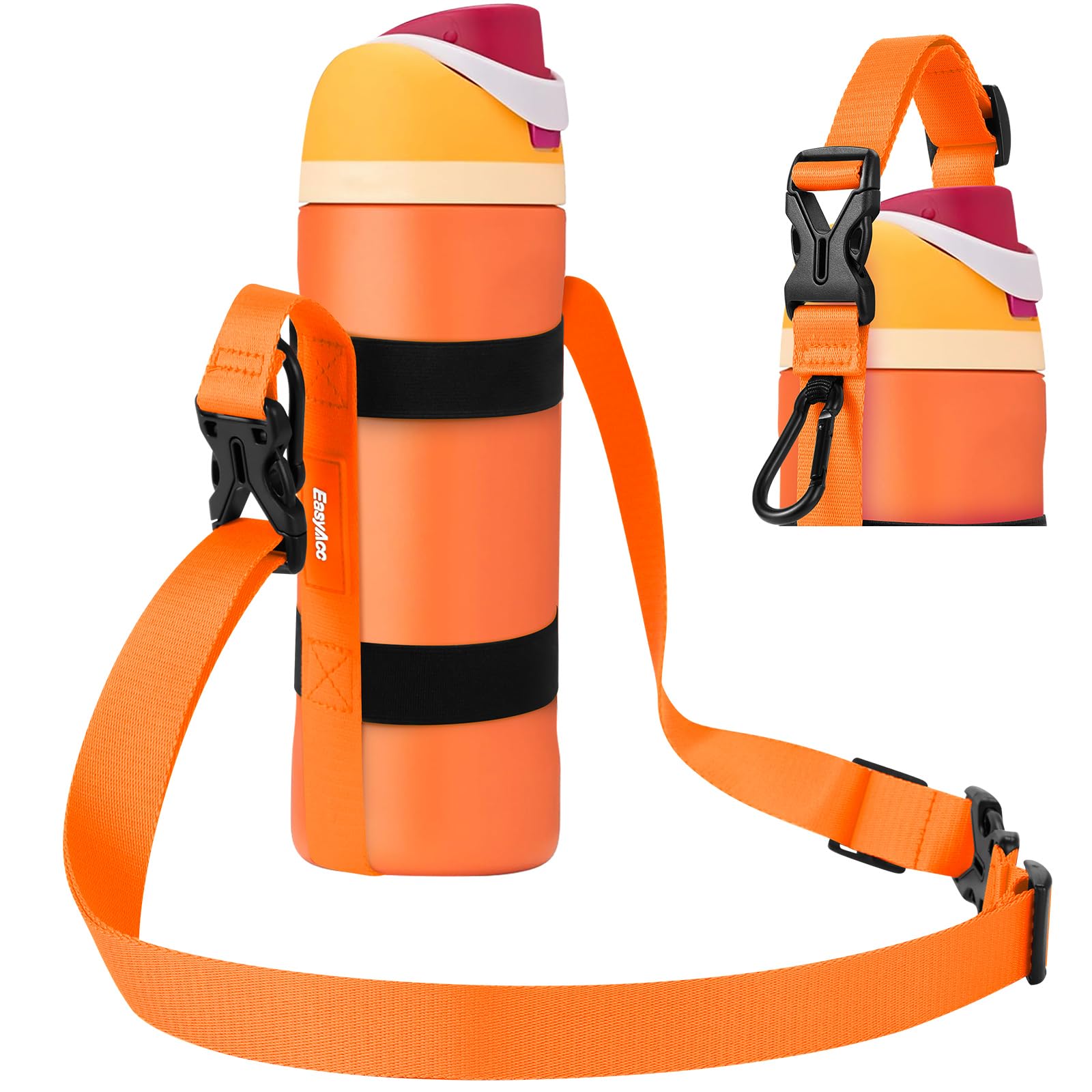 Water Bottle Holder Strap Sling, for Owala FreeSip 24 32 40 oz, Hydro Flask, Cirkul, Yeti…