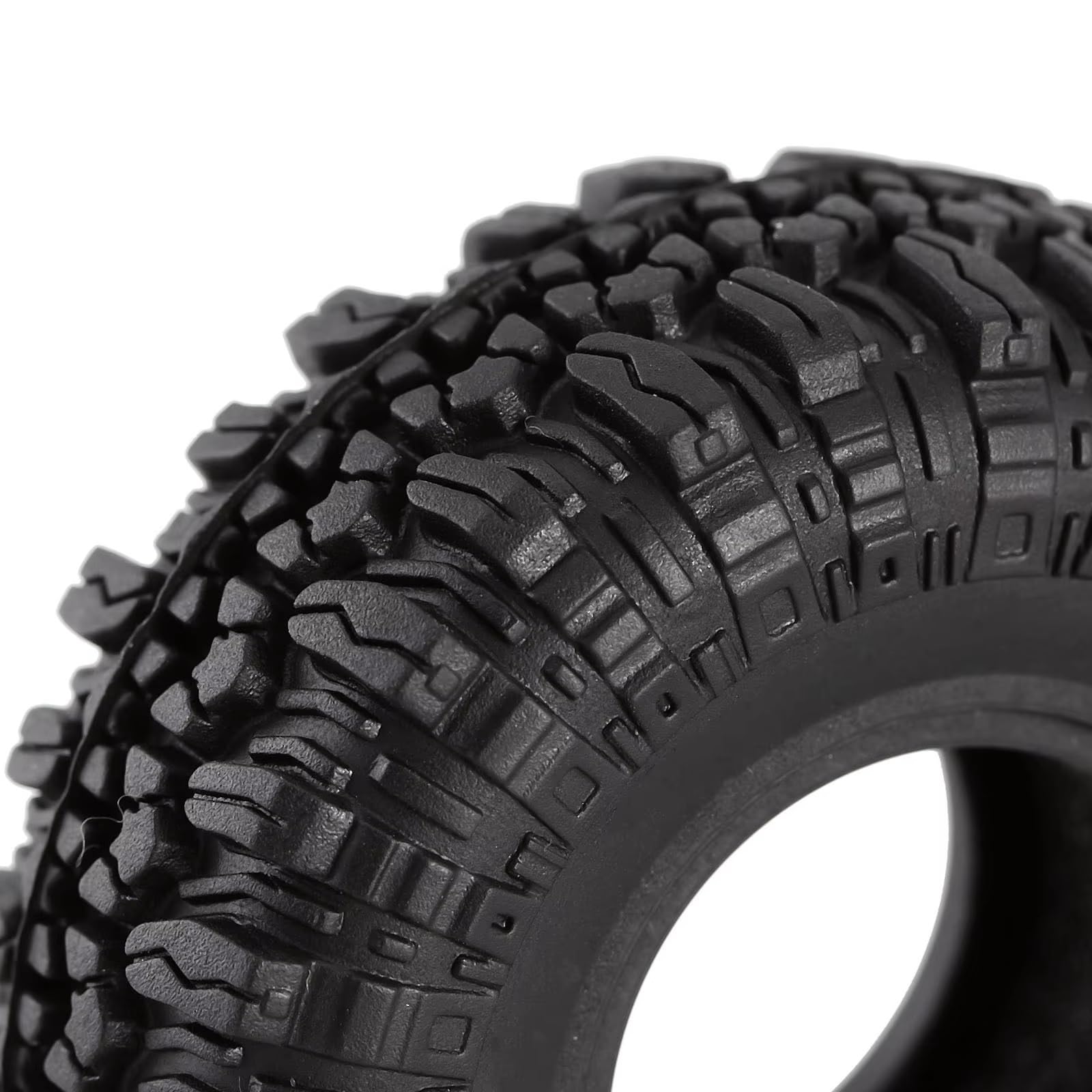 para Axial para SCX24 para TRX4M para AX24 Neumáticos De Rueda Goma Suave 1,0 "56 * 22mm Terreno Rocoso para Coche Trepador Control Remoto 1/18 1/24 RC Coche NeumáTico Piezas