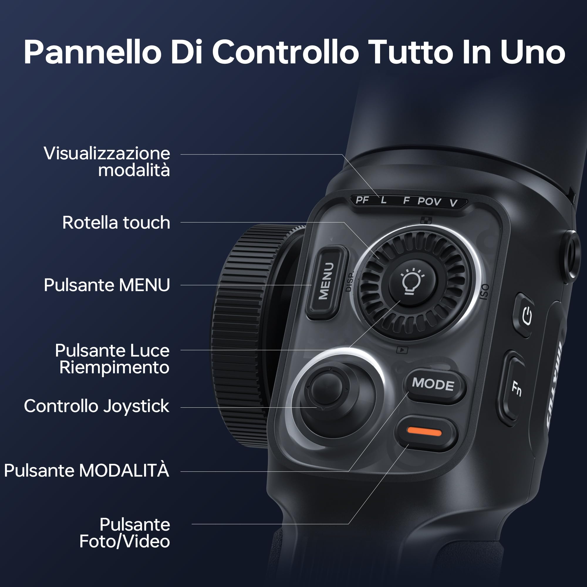 ZHIYUN Smooth-5S AI Combo[Ufficiale] Stabilizzatore Smartphone, Handy Gimbal a 3 assi con Treppiede, AI Tracker, Stabilizzatore Telefono Cellulare per Vlog, Youtube, TikTok