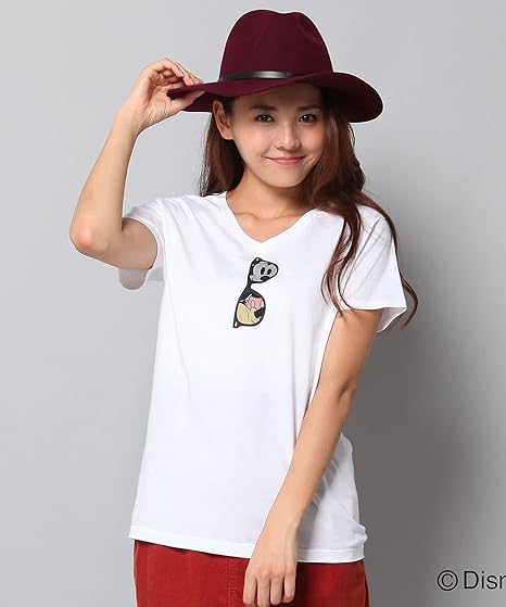 Amazon Co Jp Disney ディズニー サングラス反射ミッキーtシャツ ウィメンズ ファッション