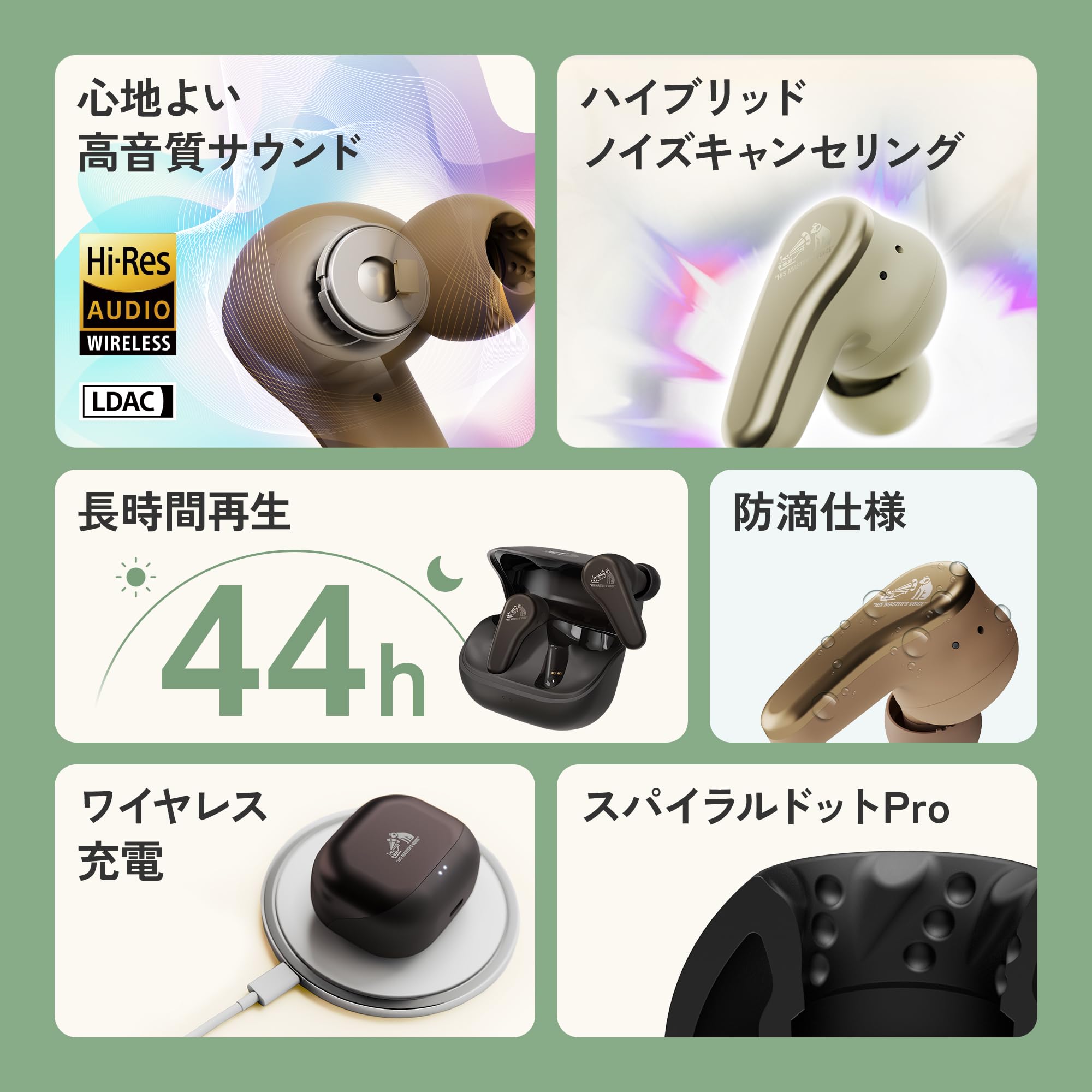 Amazon.co.jp: JVCケンウッド Victor HA-A110T-B ワイヤレスイヤホン