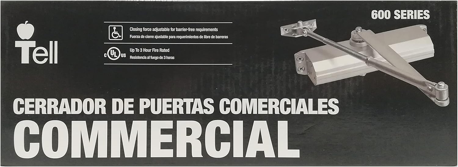 Prоduсt Dеаl Tell Manufacturing Grade 3 Silver Commercial Door Closer