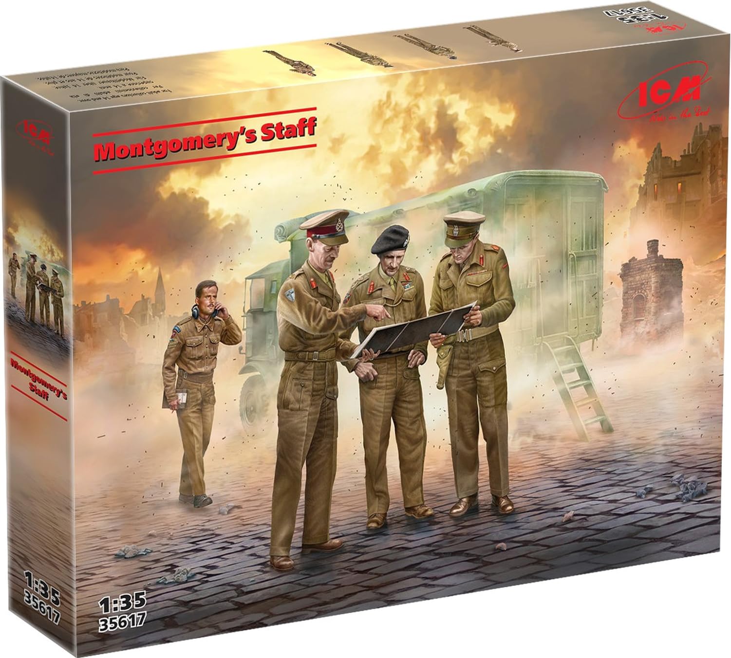 ICM Montgomerys Staff Set X 4 Figs