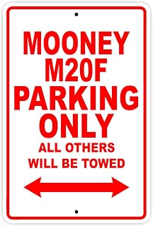 Mooney M20F Parking Only All Others Will Be Towed Plane Jet Pilot Aircraft Novelty Garage Wall Decor Aluminum 8"x12" Sign Plate
