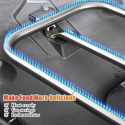 Miniatura 5 de Hisencn 65032 Tubo de quemador de parrilla para parrillas Weber Q3200, Q3000, Q320, Q300, 57060001, 404341, 586002, repuesto de quemador de parrilla