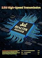 Vista 2 de NICGIGA Adaptador de Red PCIe de 2.5G Base-T, Tarjeta de Red Gigabit PCI Express Realtek RTL8125B 2.5Gbps/1Gbps/100Mbps Convertir a Puerto LAN