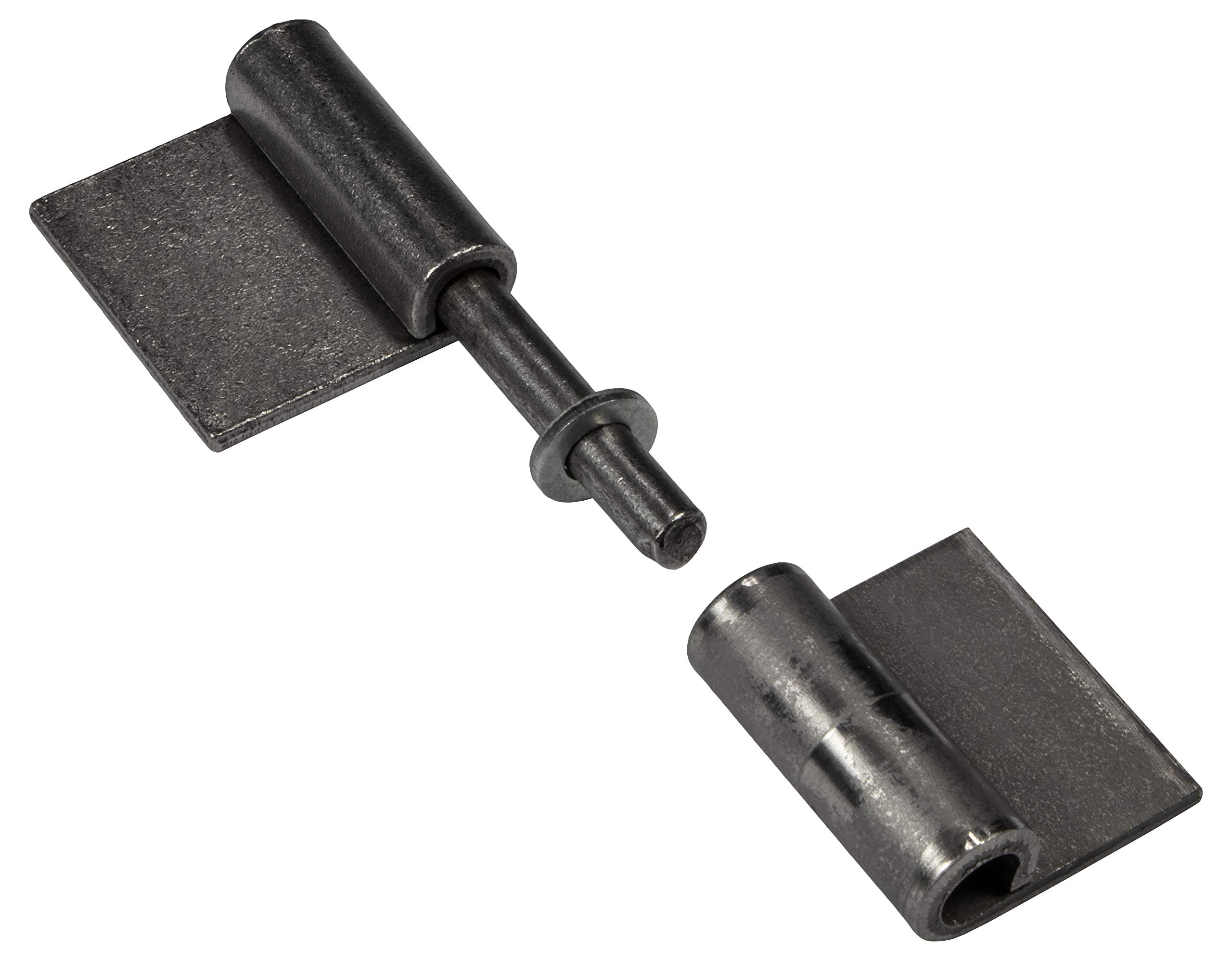 Gedotec Charnières à souder | 10 pièces | Pour portes métalliques | Hauteur 80 mm | DIN droite