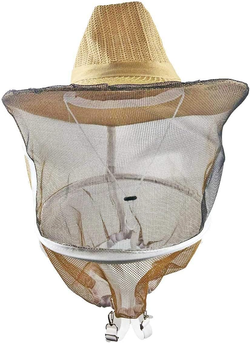 Beekeeping Veil Hat Beekeeper Hat with Anti-bee Netting Professional Bee Keeping Supplies