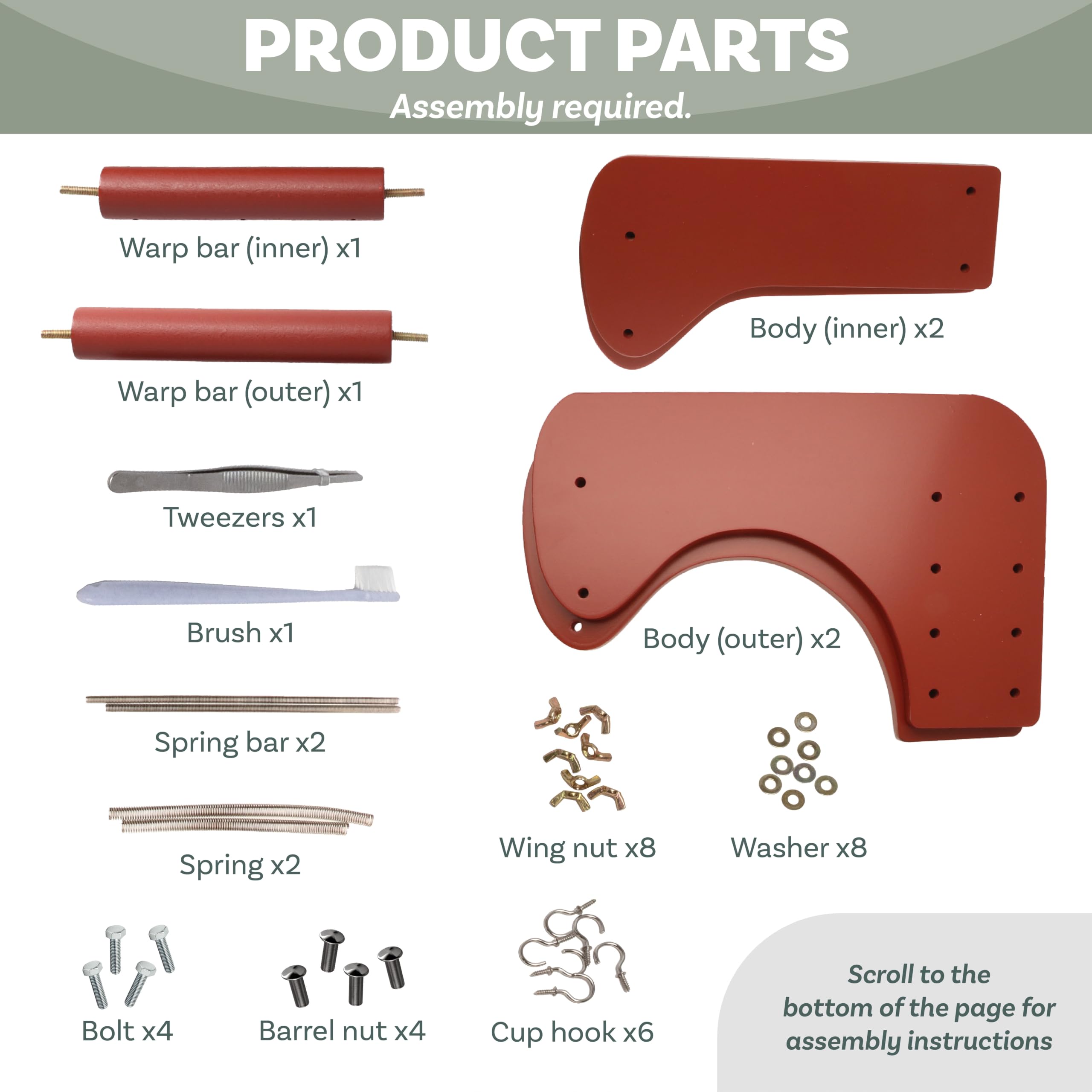 The Beadsmith ComfortLoom - Telar de cuentas ajustable con 4 ajustes de longitud, diseño ergonómico en ángulo, área de trabajo de 19 a 26,7 cm, incluye instrucciones ilustradas y patrón de pulsera
