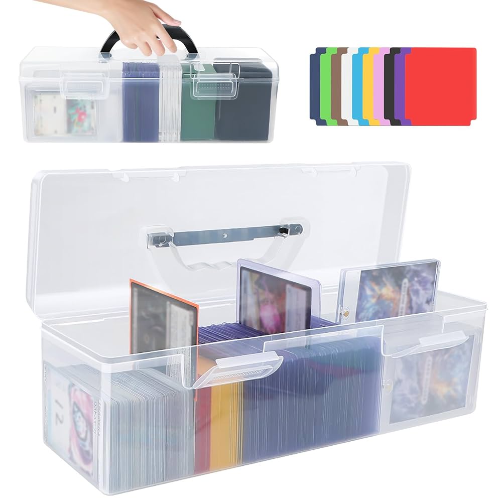 新商品!! カードケース ハンドル付き 透明 トレカ ストレージボックス 楽天市場】リトルコンビ スライドオープン型 ストレイジボックス