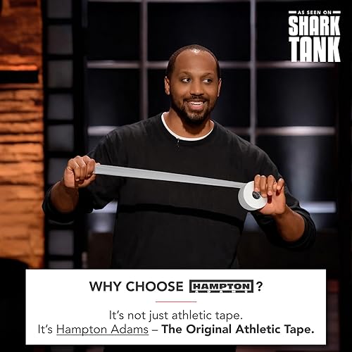 Vista 2 de Hampton Adams Como se ve en Shark Tank Cinta deportiva deportiva original (paquete de 3) Rollos de 45 pies Muy fuerte fácil de rasgar sin