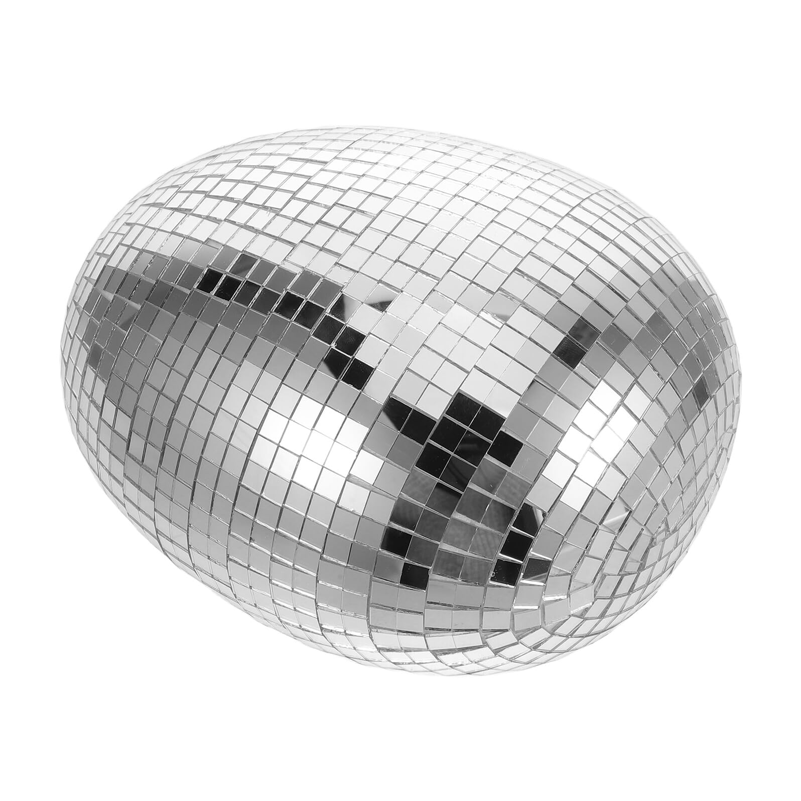 Beavorty Uovo Specchio da Discoteca Argento Decorazione Pasquale in Vetro Leggero Riutilizzabile per Eventi Giardino e Feste Effetto Riflettente Unico e Creativo