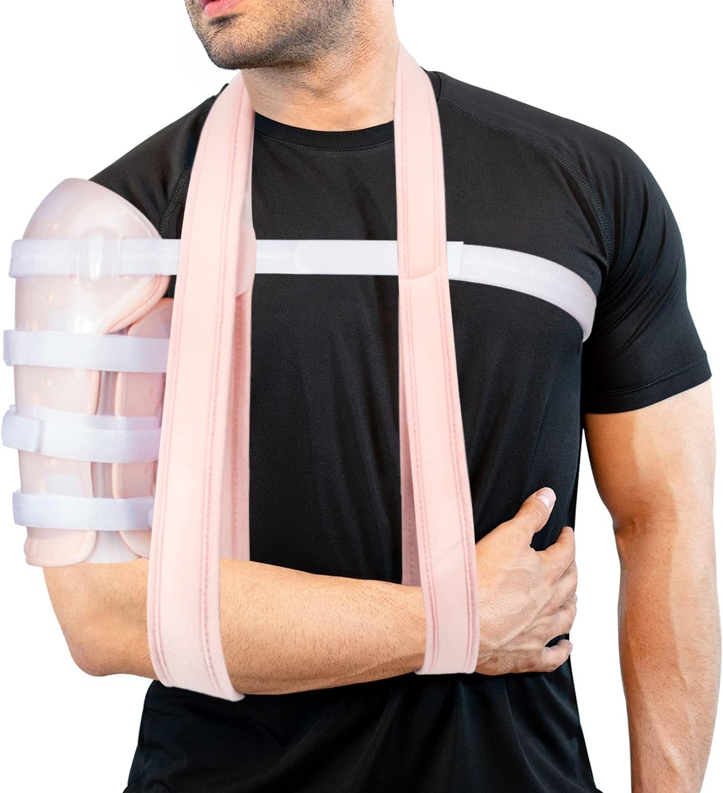 Sarmiento Brace - Humeral Shaft Fracture Splint Humeral Fracture Brace for Broken Upper Arm Shoulder Bicep Left/Right Arm Long-Bone Humerus Fracture for Men and Women (L)