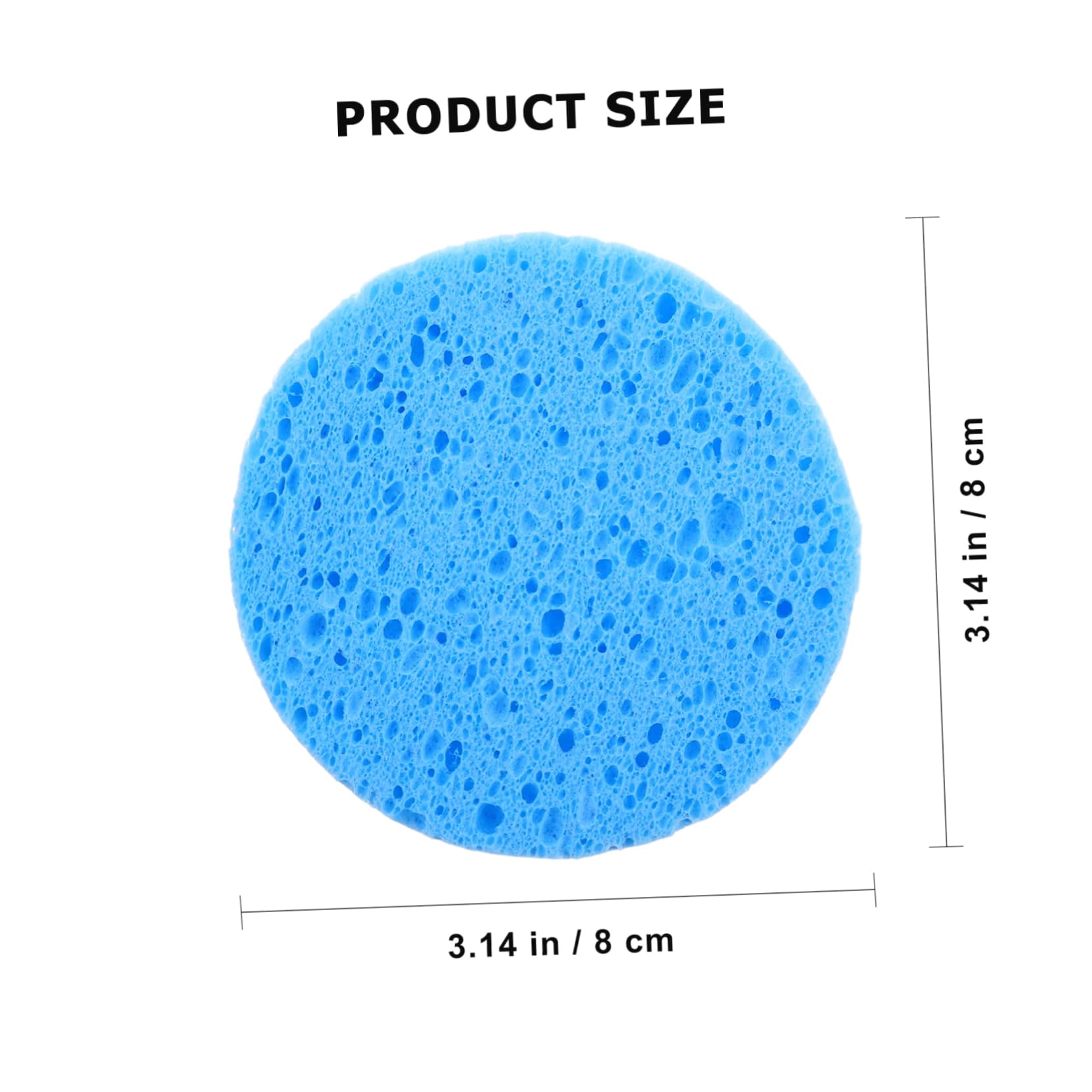 FRCOLOR 90pezzi Spugne Per Rimozione Makeup e Esfoliazione Spugnette Cellulosa Riutilizzabili Per Facciale Adatte e Colori