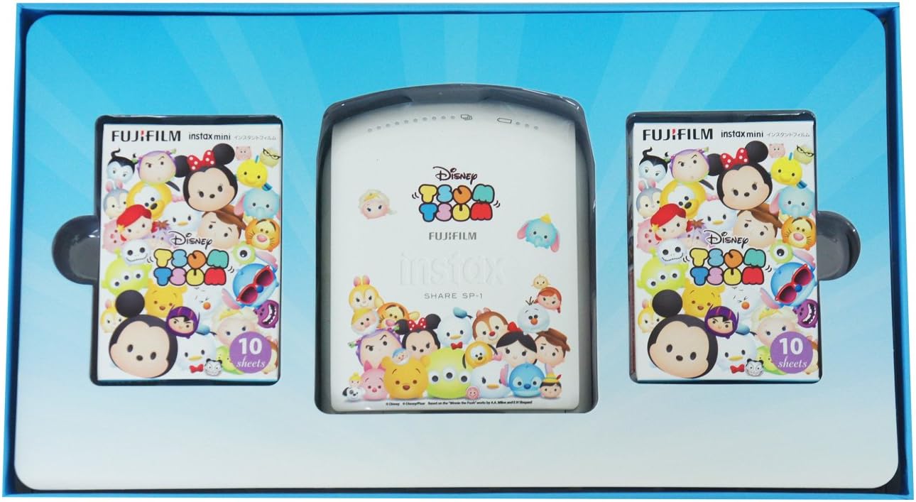 Amazon ディズニー Disney Fujifilm ツムツム チェキセット Instax Shere Sp 1 フィルム 枚 香港 Hkdl 日本未発売 Disney ディズニー フィルム