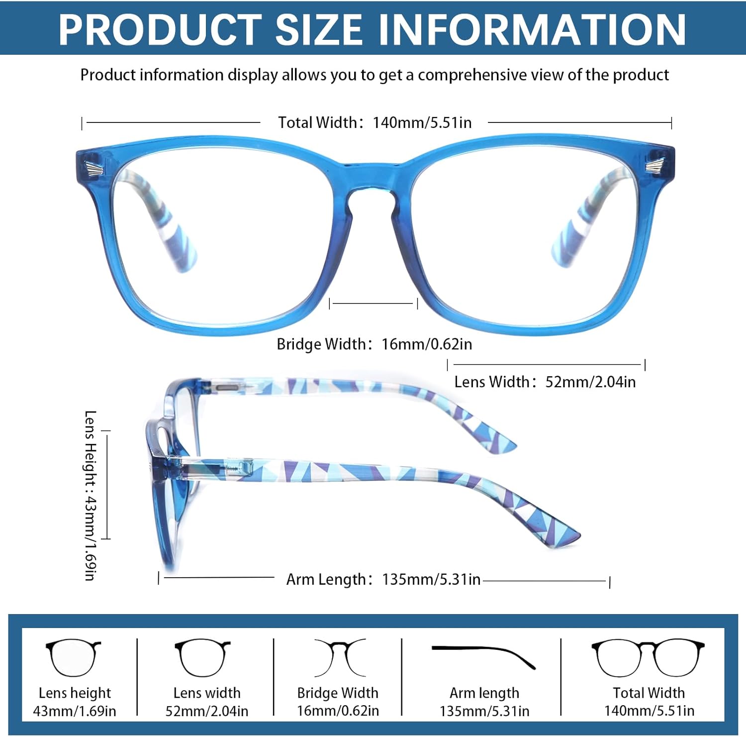 Progressive Multifocus Reading Glasses for Men and Women 4 Pack Computer Blue Light Blocking Multifocus Readers (4 Mix, 3, Diopters) - Image 2