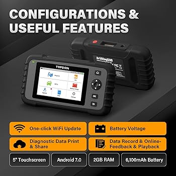 TOPDON Urządzenie diagnostyczne OBD2 ArtiDiag500, urządzenie