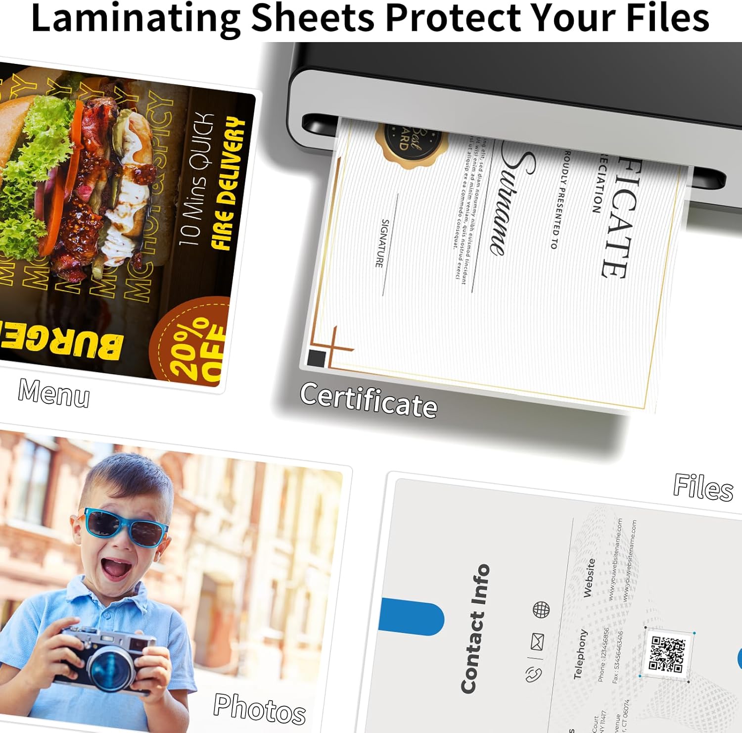 Thermal Laminating Sheets, 9” x 11.5” Laminating Sheets, 3 Mil Thickness Clear Laminating Pouches, Compatible Thermal Laminators, 500 Packs.