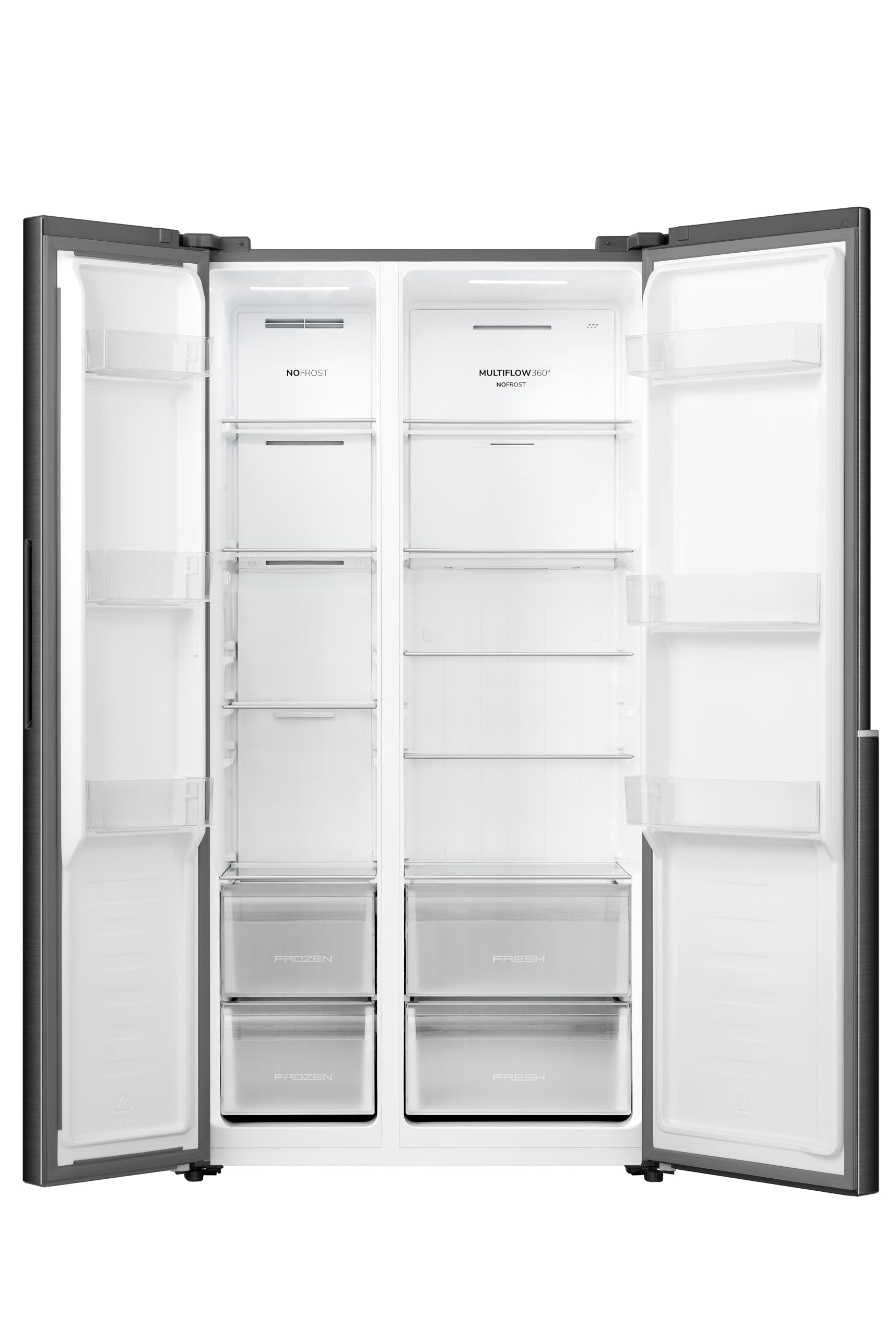 Gorenje NRS917E41BX lodówko-zamrażarka/wolnostojąca / 544L/39dB/ EEK: E/NoFrost Plus/EcoModus/Multiflow 360°/ CrispZone/FastFreeze/(szer. x wys. x gł.): 91,1 × 178,6 × 61,5 cm/czarna