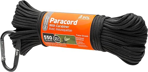 Miniatura 4 de S.O.L. 550 Paracord de 100 pies con mosquetón