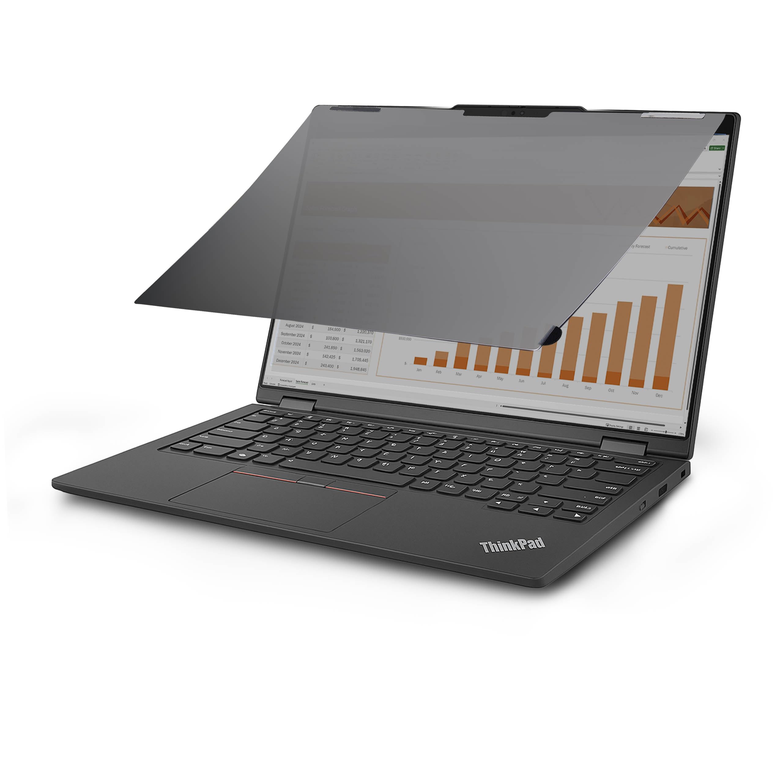 StarTech.COM Filtre de Confidentialité Lumineux Lenovo X13 Yoga Gen 4 avec Fonction Tactile, Rabattable, Transmission Lumineuse de 75%, Filtre de Confidentialité Antireflet
