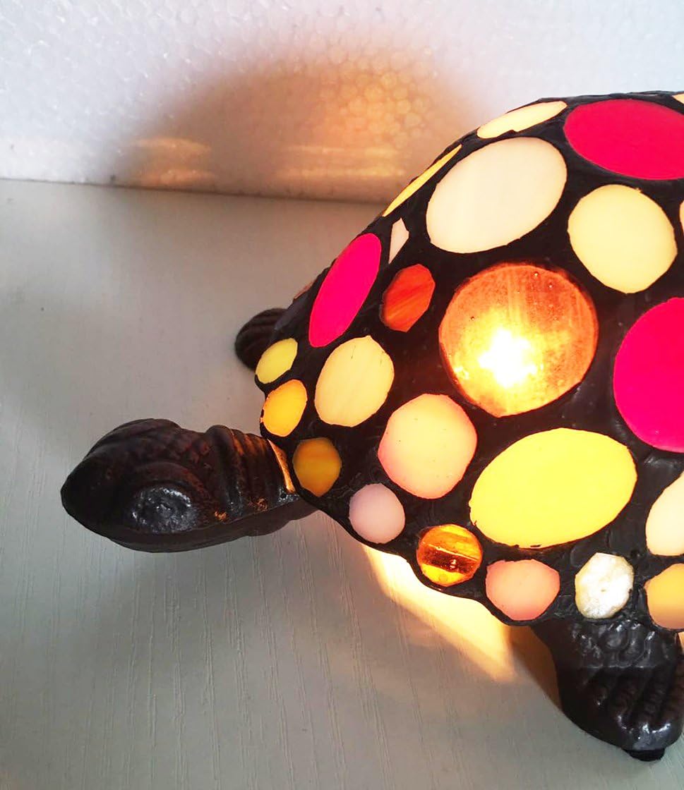 Stained Glass Animals Tortoise HMJ80011 Art Glass Children Room lamp Tiffany Glass Coffee Shop Small Lamps and Lanterns of Lamps and Lanterns