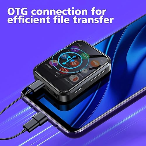 Miniatura 7 de Reproductor de música MP3 de alta fidelidad portátil, pantalla táctil de 2 pulgadas, reproductor multimedia MP4 integrado, altavoz, grabación de