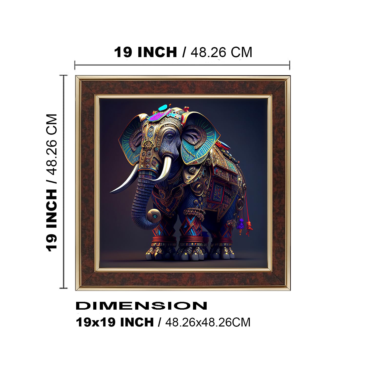Elephant Painting - Wall Art Decor -2 Elephant Painting - Wall Art Decor -2