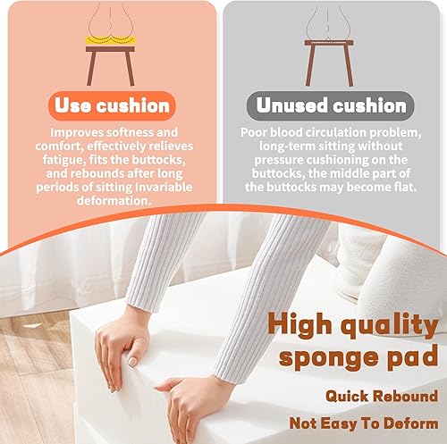 Miniatura 4 de Cojín de banco personalizado, cojines con forma de tamaño personalizado para asiento de banco, cojín de ventana de bahía de interior, cojines