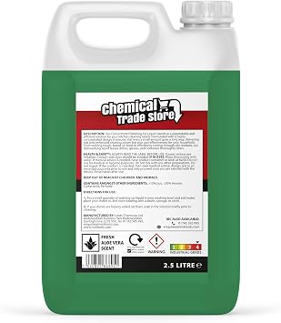 Concentrated Washing Up Liquid - Professional and Home Use - Aloevera - 2.5 Litre