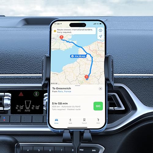Miniatura 6 de BESULEN Soporte de teléfono para automóvil, soporte de teléfono celular con ventilación de aire, soporte de teléfono celular manos libres, soporte