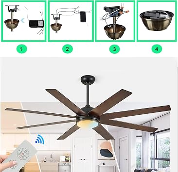 2 Pack Fan Remote, Fan Remote Control Kit, Universal Ceiling Fan Remote Control Kit, 3-in-1 Ceiling Fan Light Timing & Speed Remote, for Hunter/Harbor Breeze/Westinghouse/Honeywell