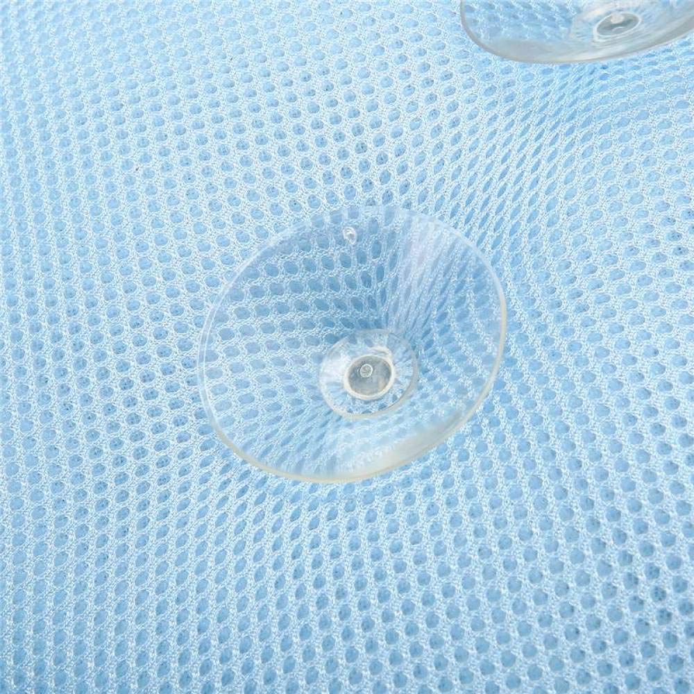 Almohadas de baño Malla 3D Baño Bañera Almohada Antideslizante Acolchado Bañera Almohada Reposacabezas con ventosas Cojín de baño de Cuello Suave-Cojín de bañera Blanco (Color : White) (Blue)