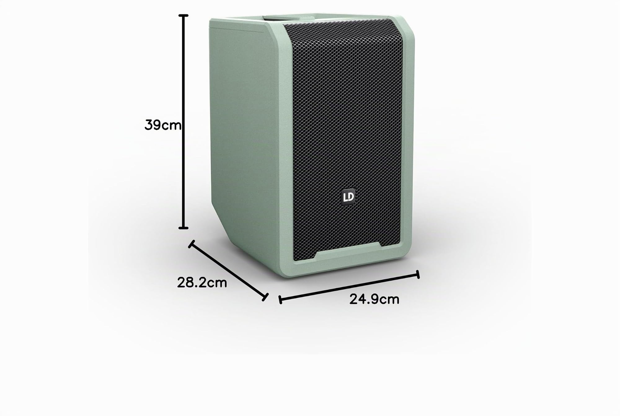 ANNY 8 Altavoz de PA portátil a batería con Bluetooth y Mezclador Adventure Green