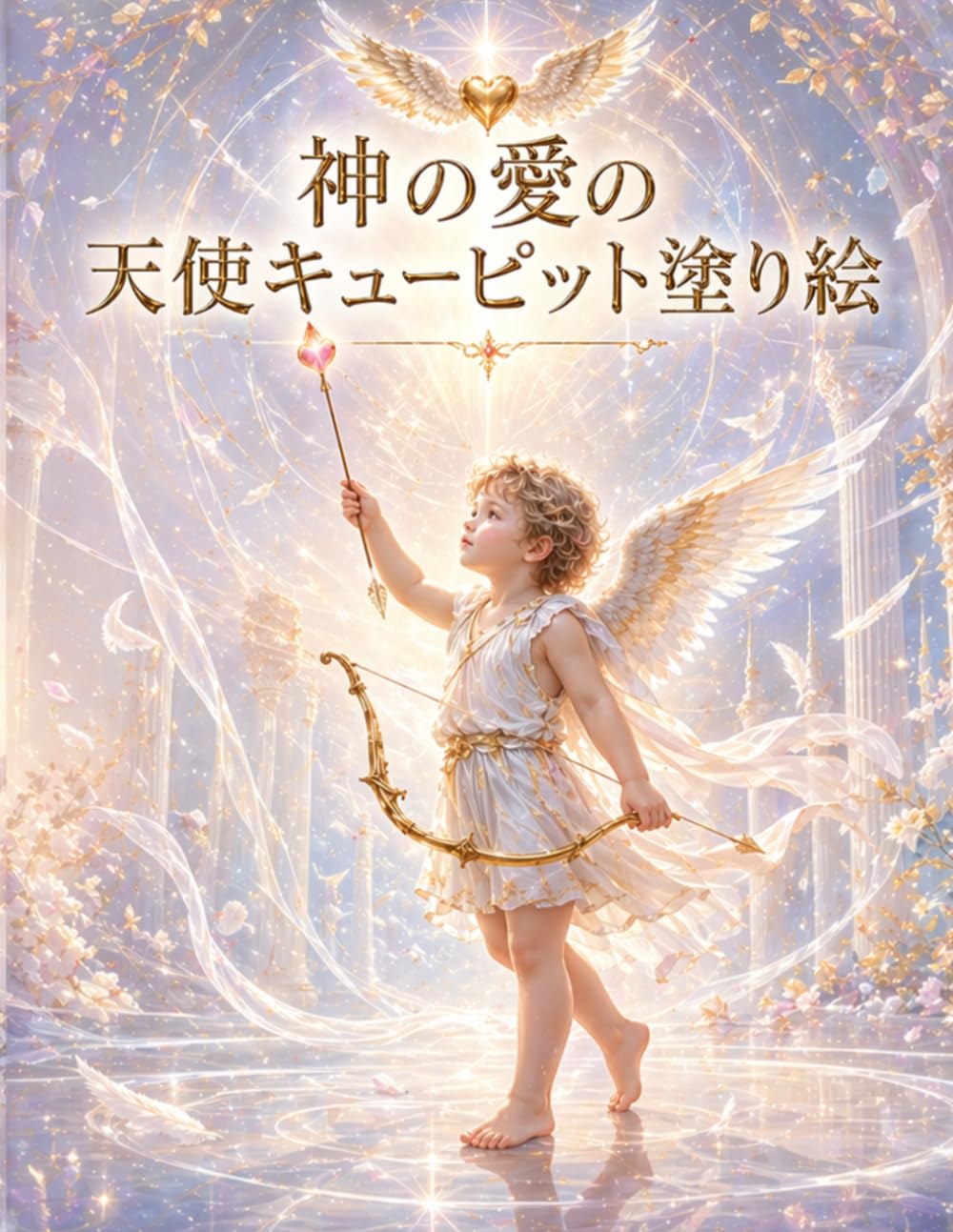 神の愛の天使キューピット塗り絵: 神聖な愛と天使の象徴 スピリチュアルな世界を巡るマインドフル大人の塗り絵 (幸運を引き寄せる神秘ぬりえシリーズ)